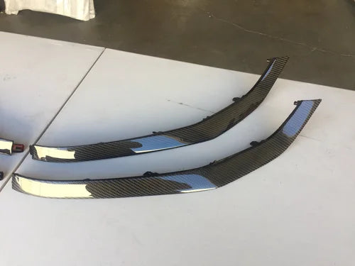 2015+ NISMO Carbon Fiber Front Bumper Trim Pieces