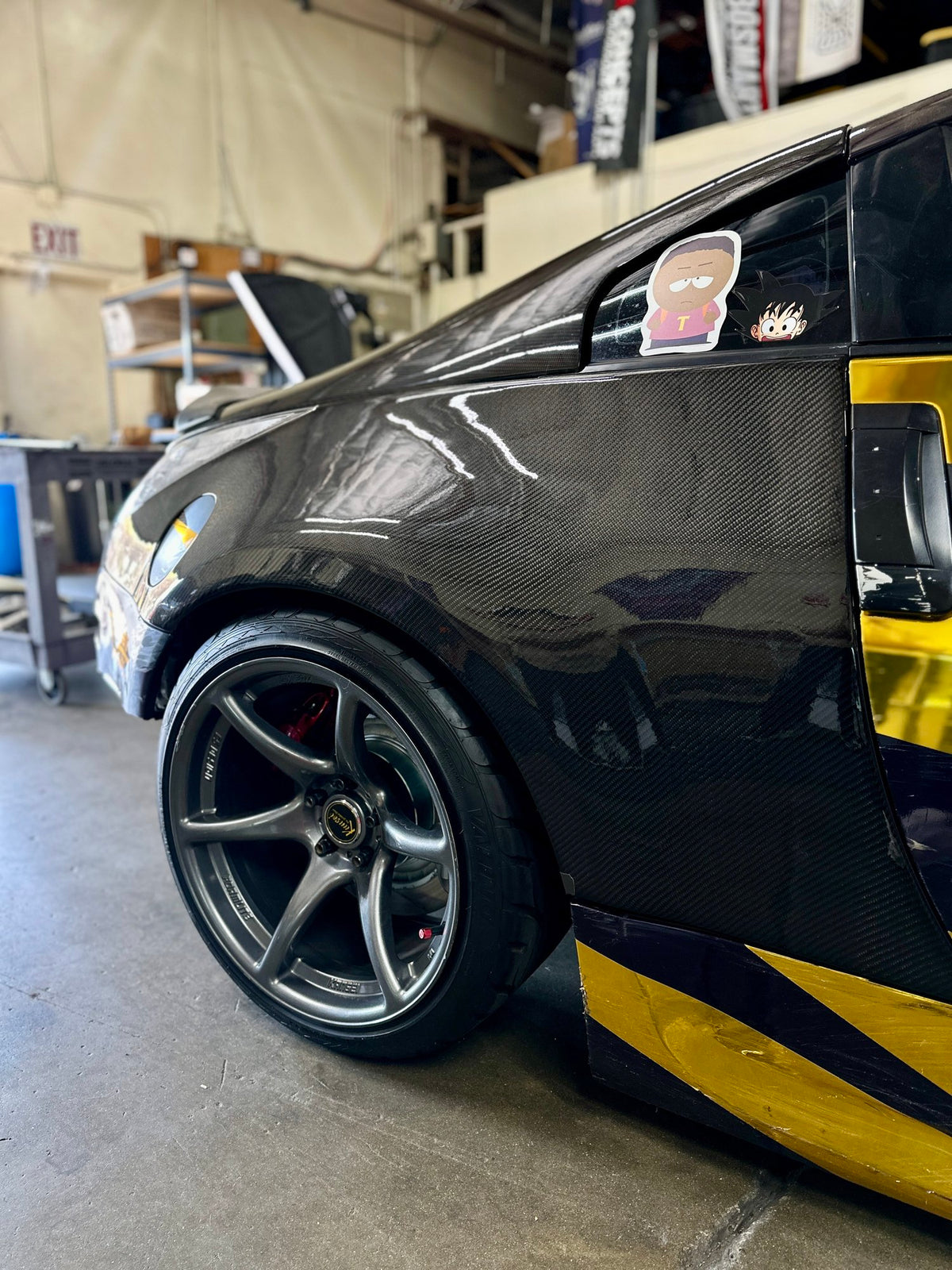 Nissan 350Z OEM Style Carbon Fiber Rear Quarter Panel Caps