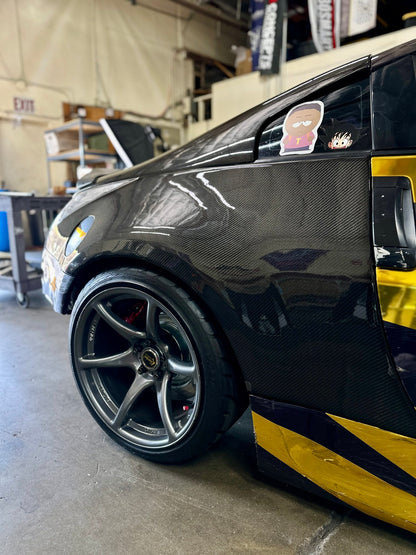 Nissan 350Z OEM Style Carbon Fiber Rear Quarter Panel Caps